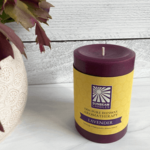 Load image into Gallery viewer, 100% Beeswax Candles - Sunbeam Candles - Aromatherapy - Lavender
