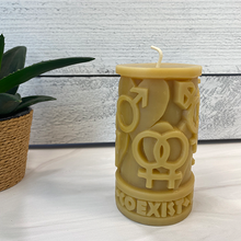 Load image into Gallery viewer, Coexist 100% Beeswax Candle - Made in USA - 4 The Greater Good
