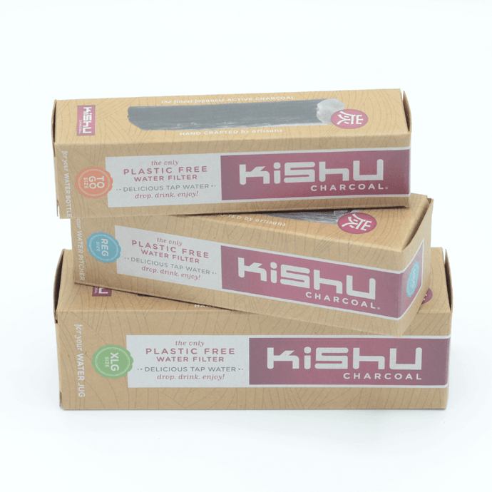 Kishu charcoal sticks activated water filter cleans common contaminants from your tap water