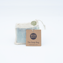 Load image into Gallery viewer, Organic cotton soap saver - soap bag
