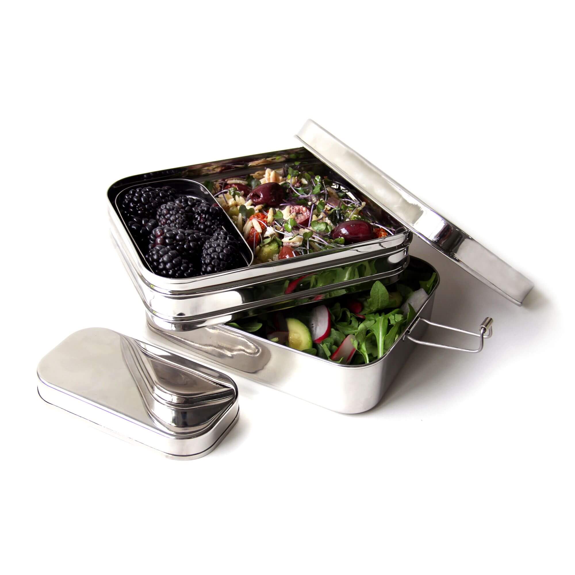 100% Stainless Steel Bento Lunch Boxes