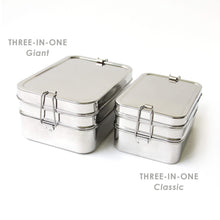 Load image into Gallery viewer, Stainless Steel Bento Box 3 in 1 Giant

