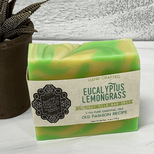Vegan Palm Oil Free Body Soap - Eucalyptus Lemongrass - Fanciful Fox