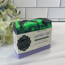 Load image into Gallery viewer, Vegan palm free bar soap that is made with avocado - lavender mint
