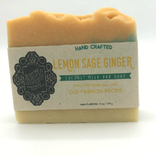Load image into Gallery viewer, Vegan Palm Oil Free Bar Soap - Fanciful Fox - Lemon Sage Ginger
