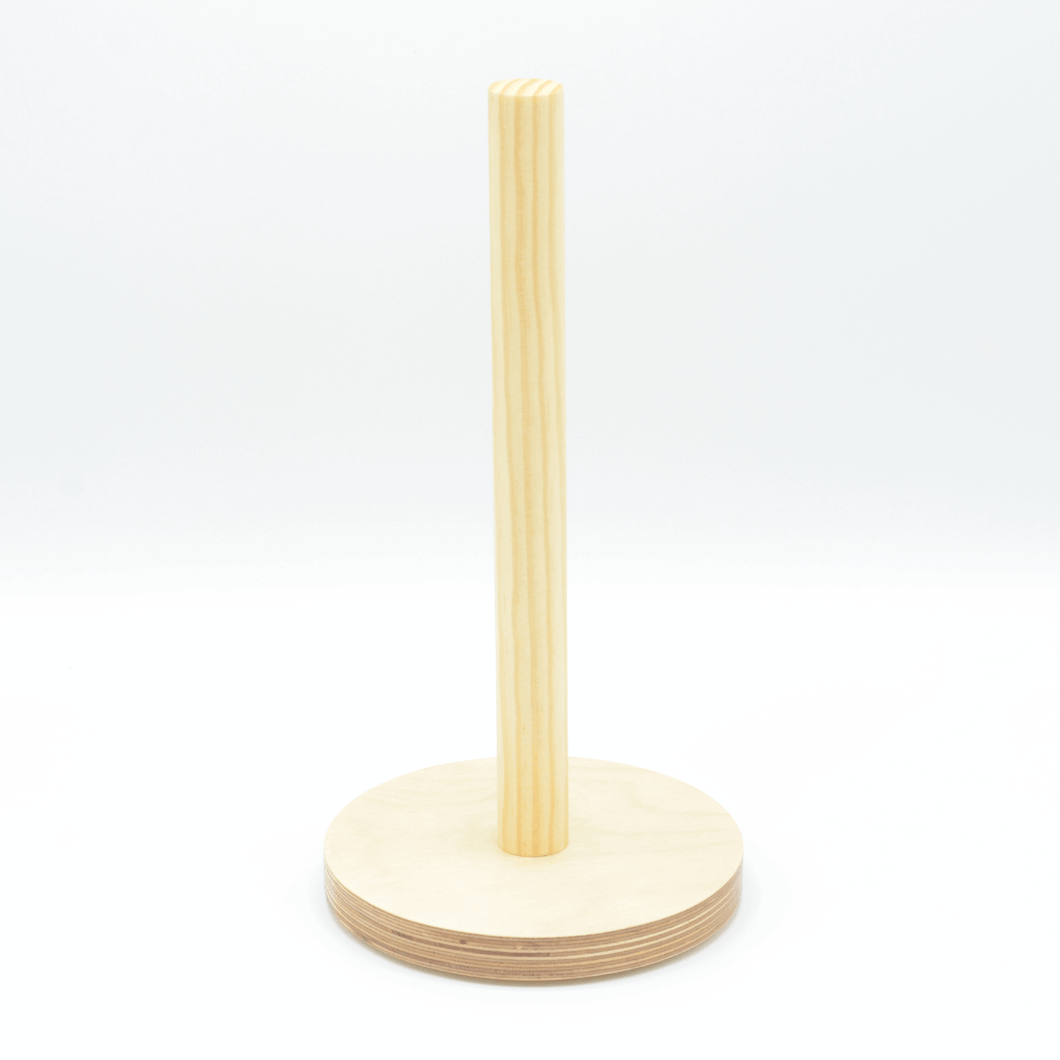 Wood Paper Towel Holder - Made in USA