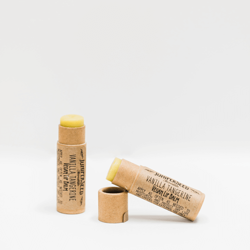 Plastic Free Lip Balm- Vegan Lip Balm - Zero Waste Lip Balm - Vanilla Tangerine