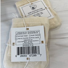 Load image into Gallery viewer, Organic cotton reusable tea bags
